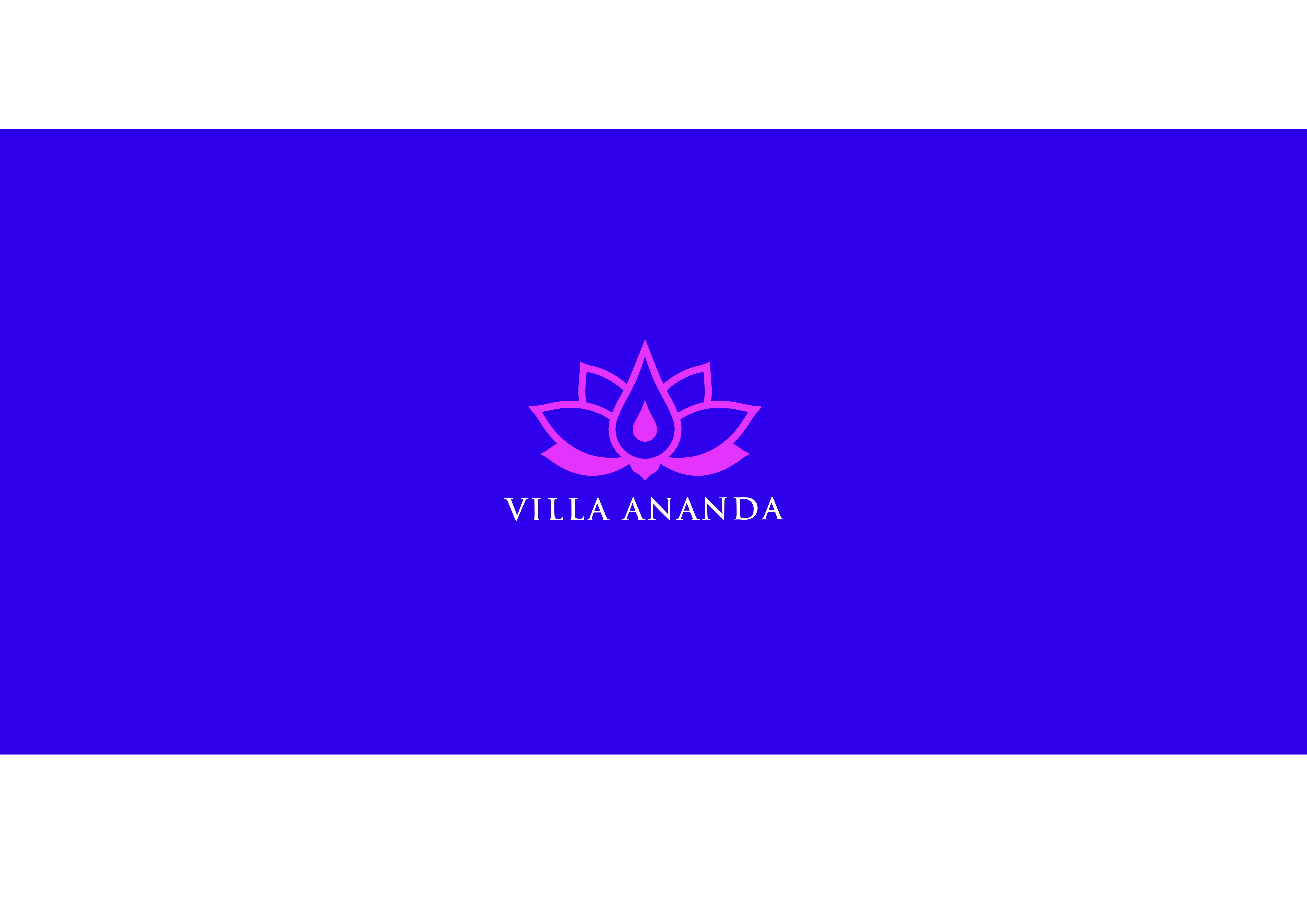 Símbol redissenyat de Villa Ananda, inspirat en el tercer ull ayurvèdic