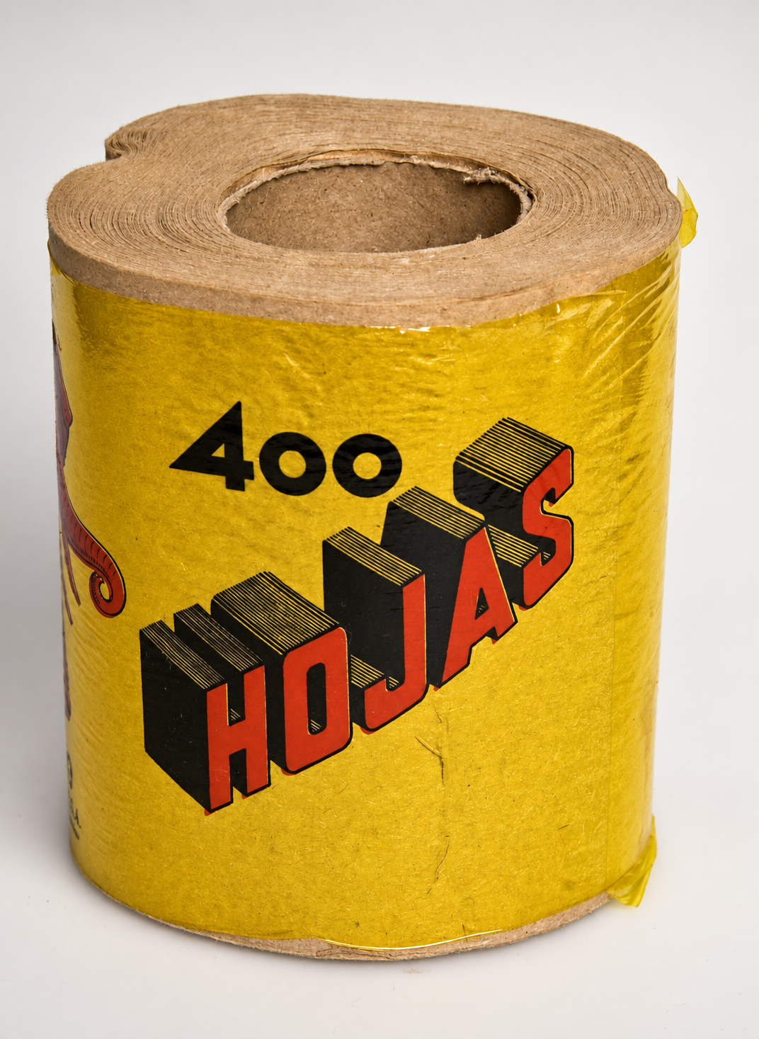 Vista del rotlle amb la inscripció 400 HOJAS